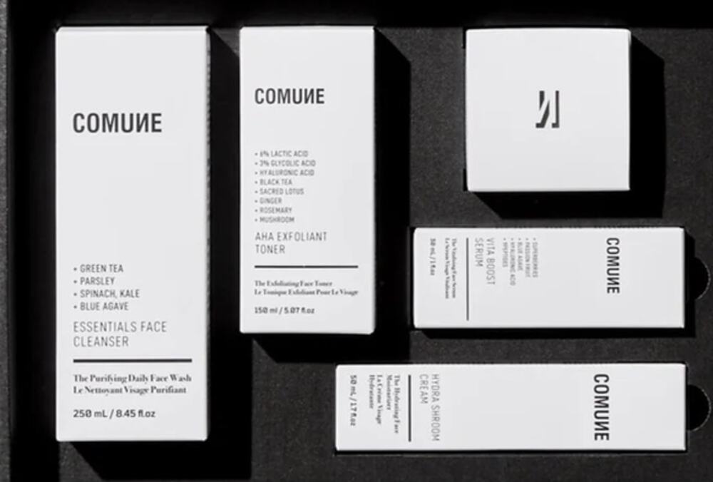 Comune Korean Skincare Full Size Bundle 5pc Cleanser Toner Serum Cream Mask
